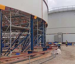 Hydraulic tank lifting jacking equipment