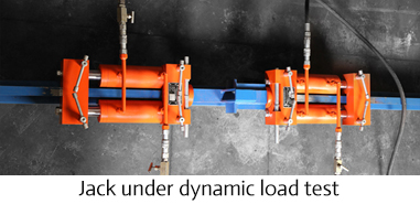 Jack Under dynamic load test