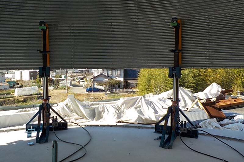 Jacks for erecting SATAKE silos, grain silo erection jacks manufacturer in India